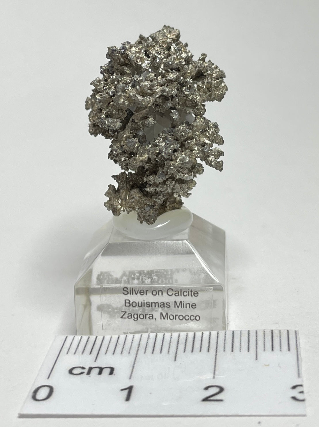SILVER ON CALCITE, Morocco ISI009