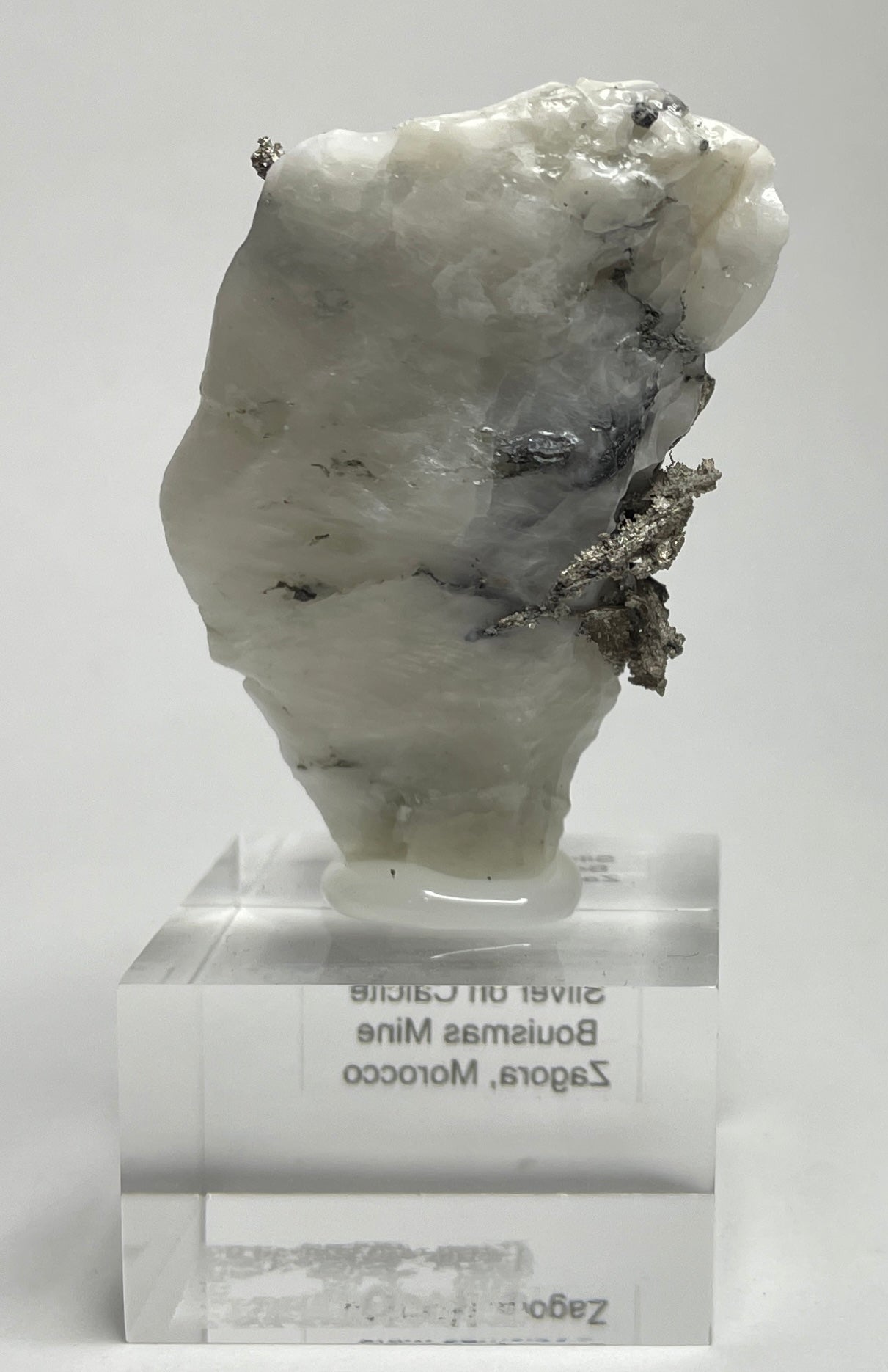 SILVER ON CALCITE, Morocco ISI010