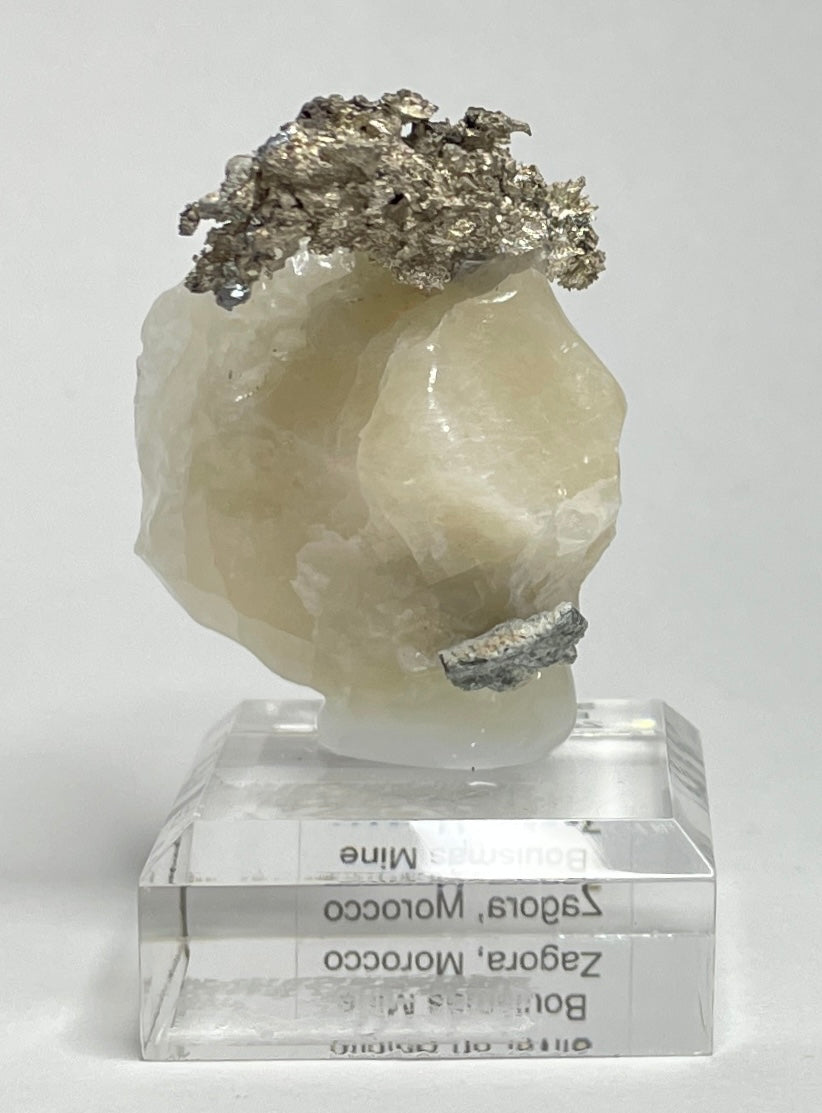 SILVER ON CALCITE, Morocco ISI014
