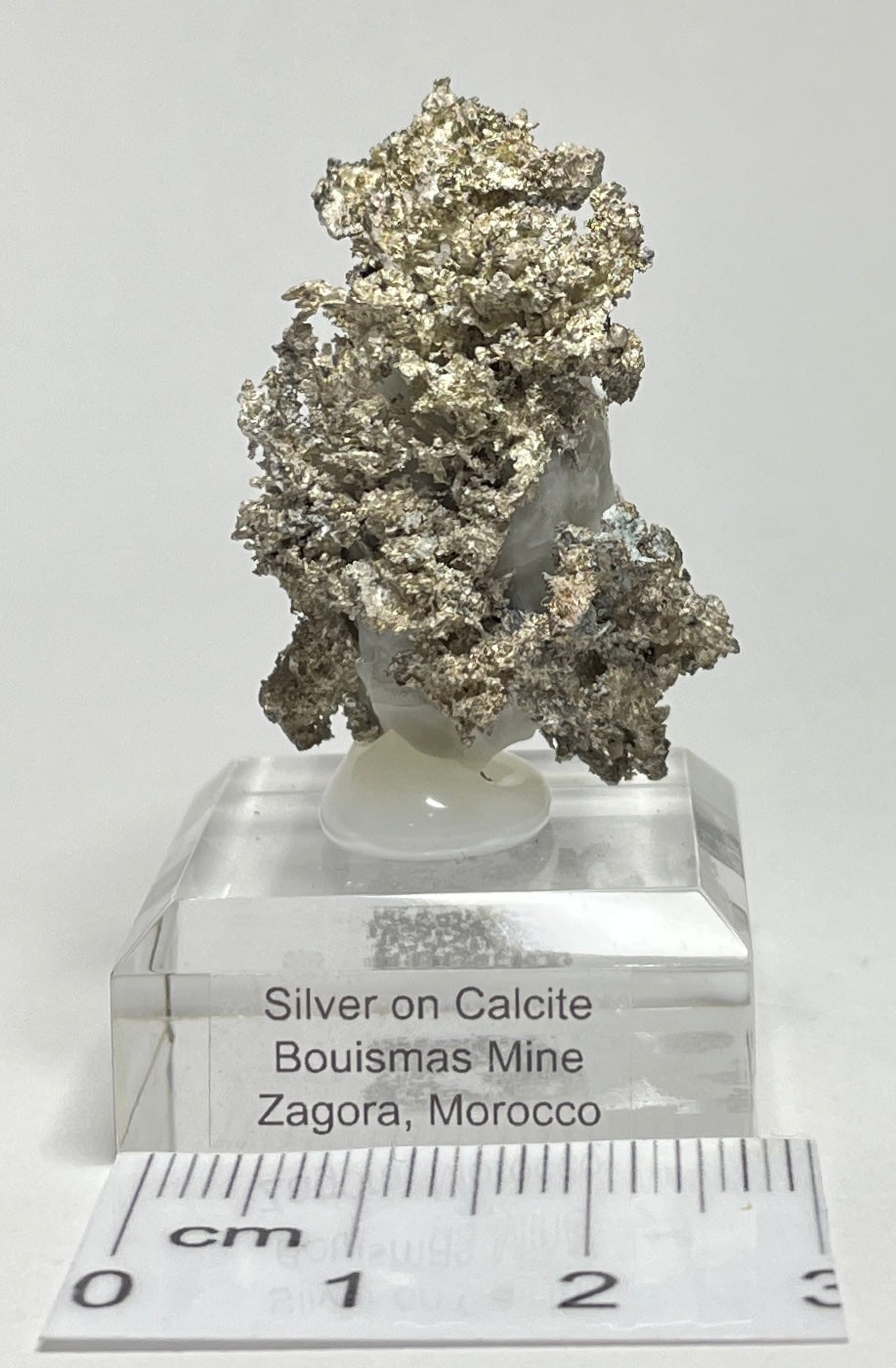 SILVER ON CALCITE, Morocco ISI017