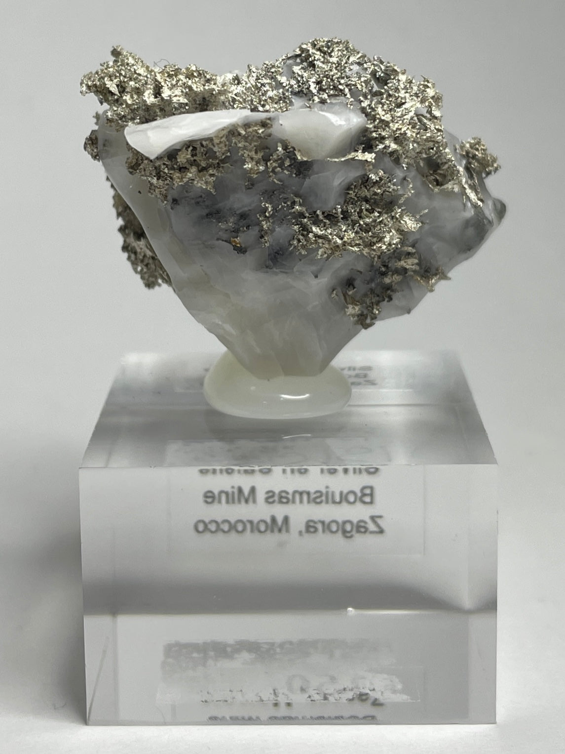 SILVER ON CALCITE, Morocco ISI024