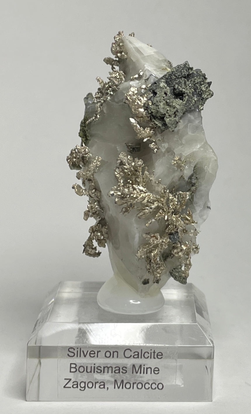 SILVER ON CALCITE, Morocco ISI026