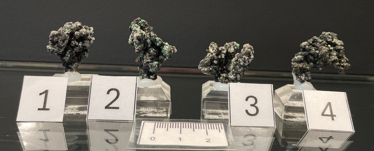 MALACHITE ON NATIVE COPPER, Australia IMC005-8