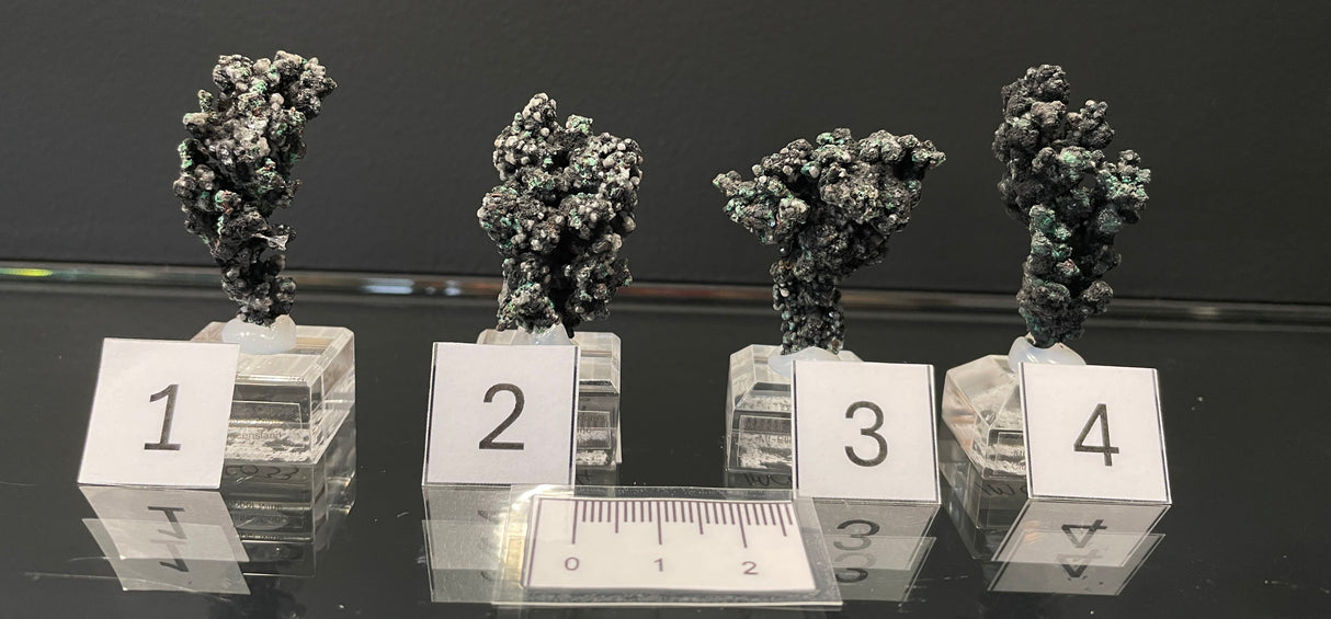 MALACHITE ON NATIVE COPPER, Australia IMC033-36