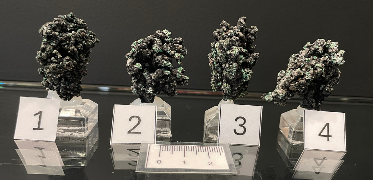 MALACHITE ON NATIVE COPPER, Australia IMC053-56