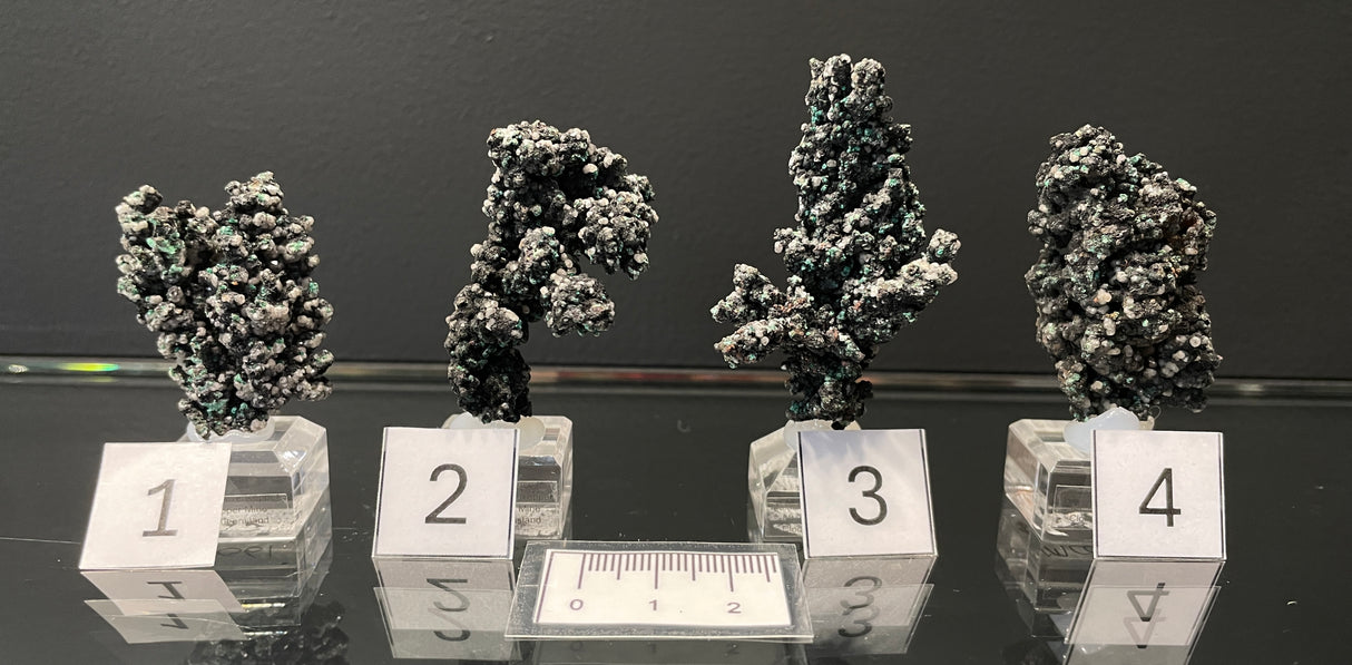 MALACHITE ON NATIVE COPPER, Australia IMC061-64