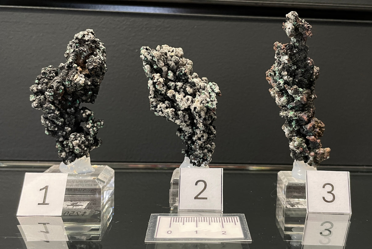 MALACHITE ON NATIVE COPPER, Australia IMC065-67