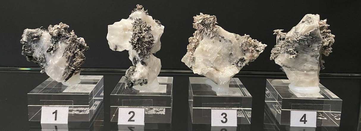 SILVER ON CALCITE, Morocco ISI051-54