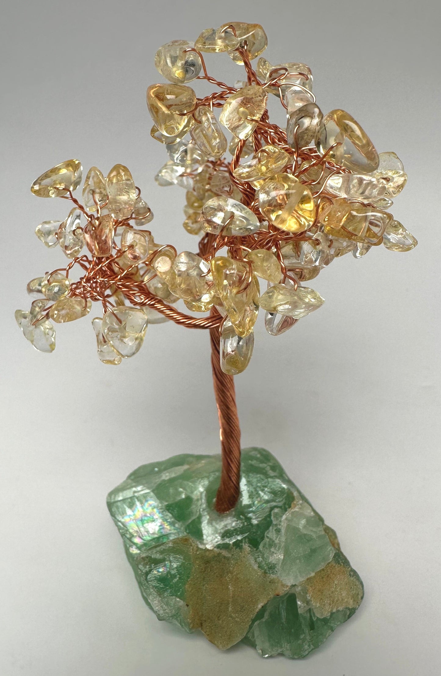 CITRINE and FLUORITE CRYSTAL TREE P291