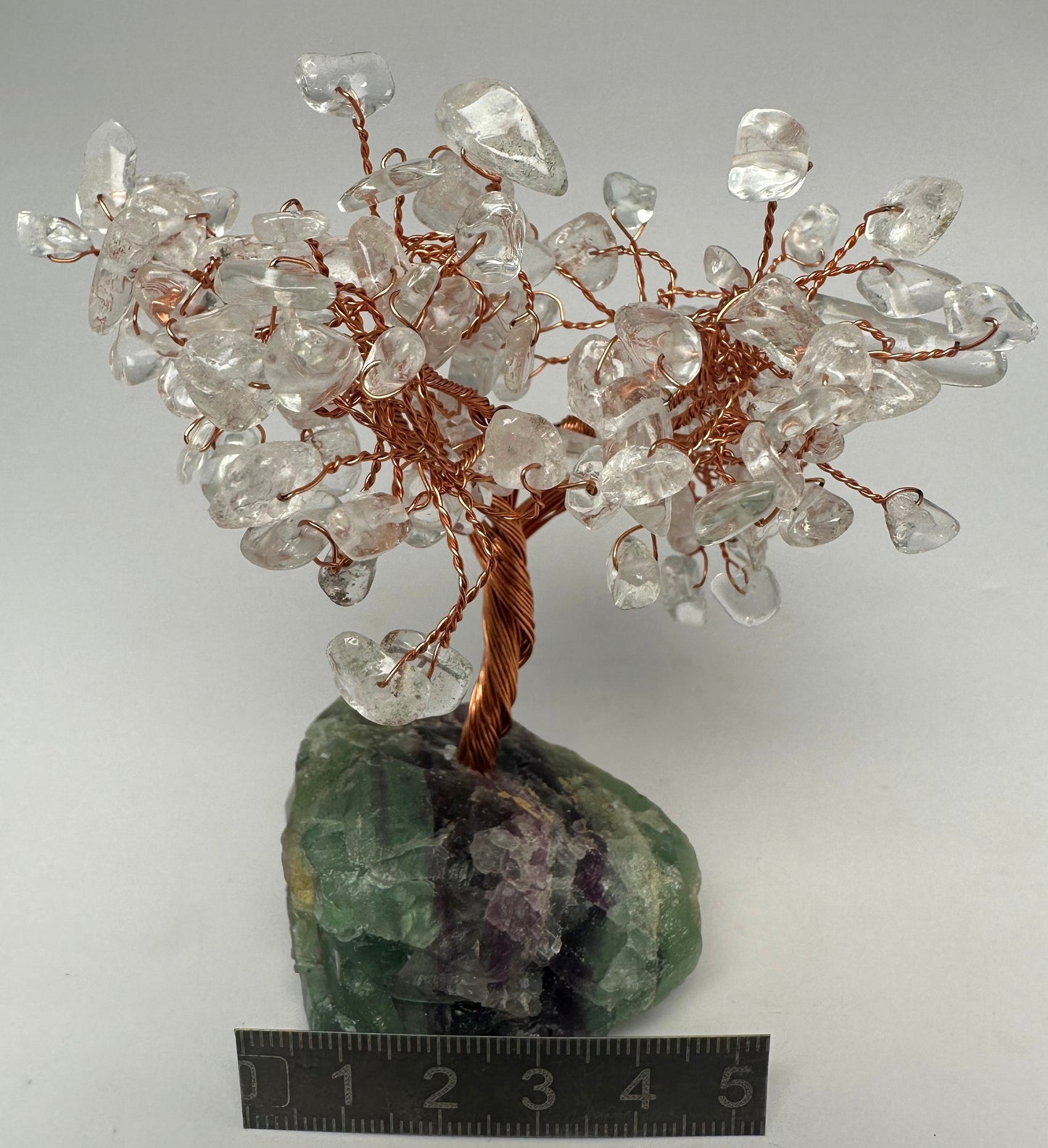 QUARTZ and FLUORITE CRYSTAL TREE P294