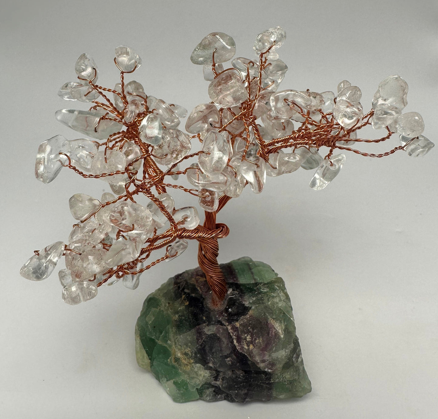QUARTZ and FLUORITE CRYSTAL TREE P294