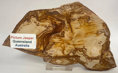 PICTURE JASPER POLISHED CRYSTAL Slab/Slice Australia S550