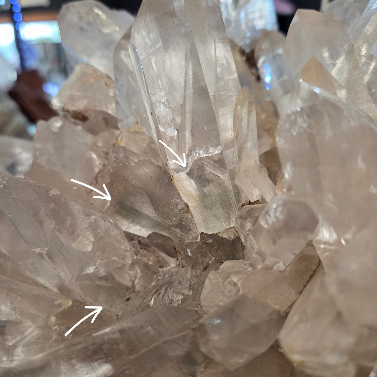 QUARTZ CLUSTER WITH PHANTOM POINTS RBQCP
