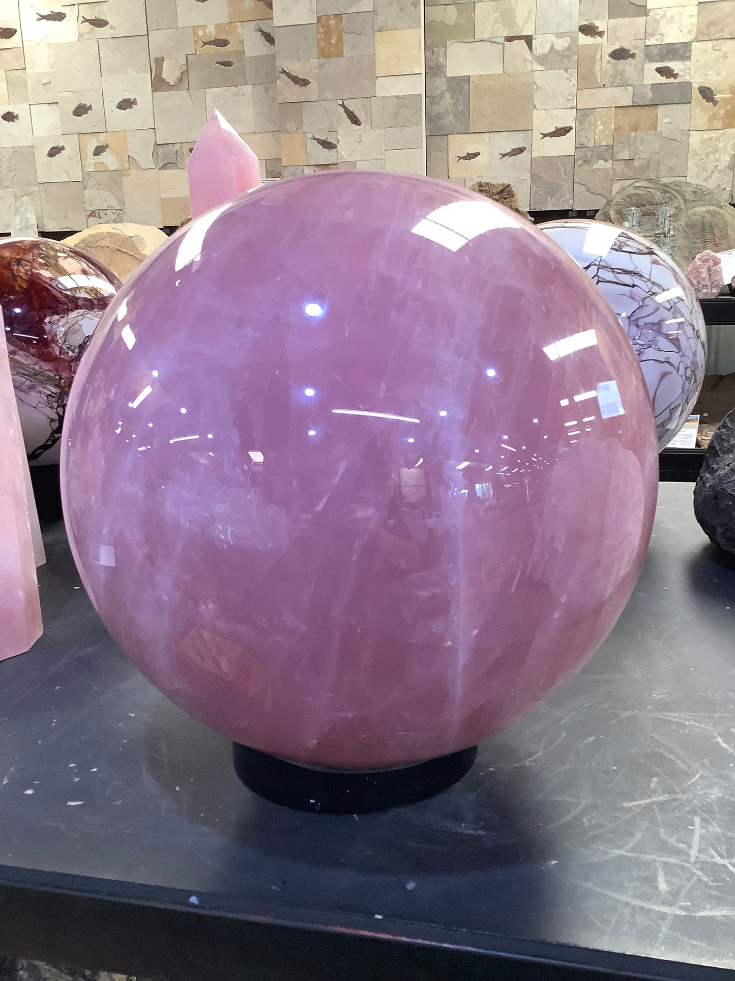 Star Rose Quartz Sphere