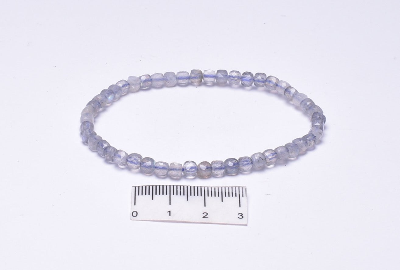 LABRADORITE BEADED BRACELET J13