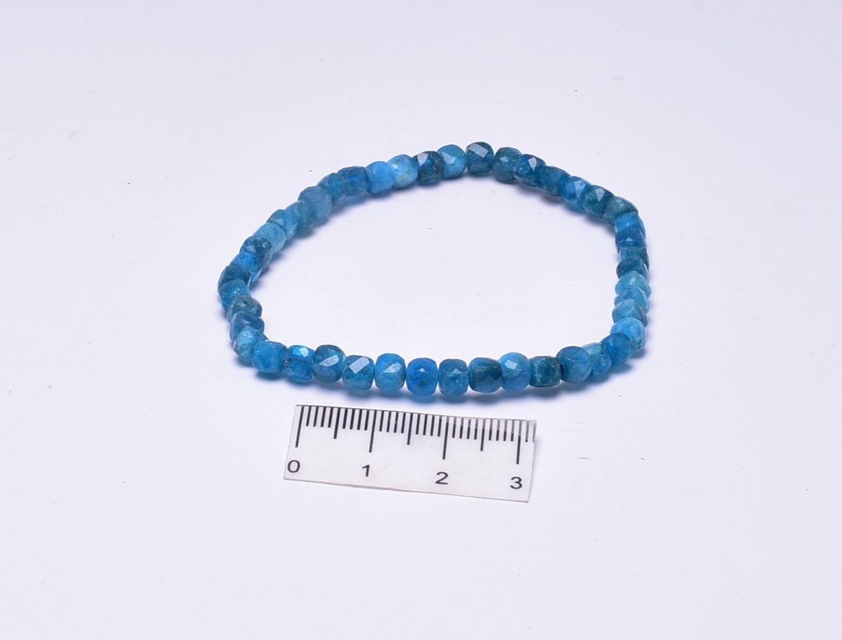 BLUE APATITE BEADED BRACELET J16