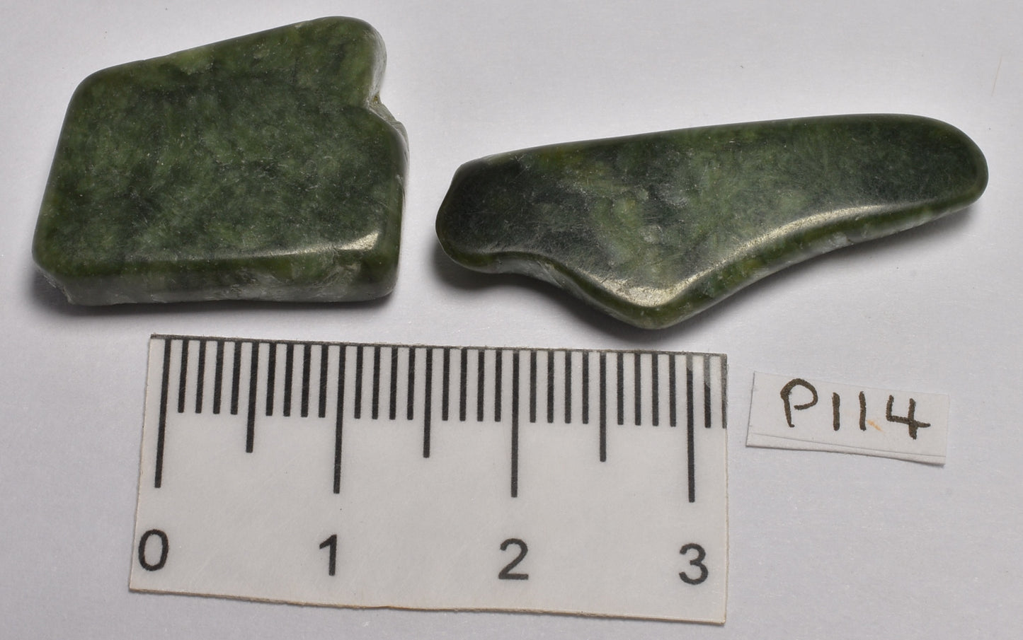 2 x SERAPHINITE POLISHED CRYSTALS P114