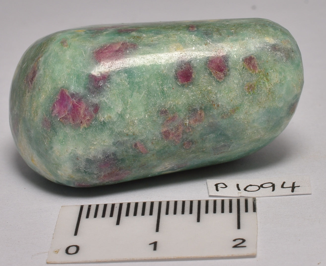 RUBY and FUCHSITE POLISHED CRYSTAL FREEFORM P1094
