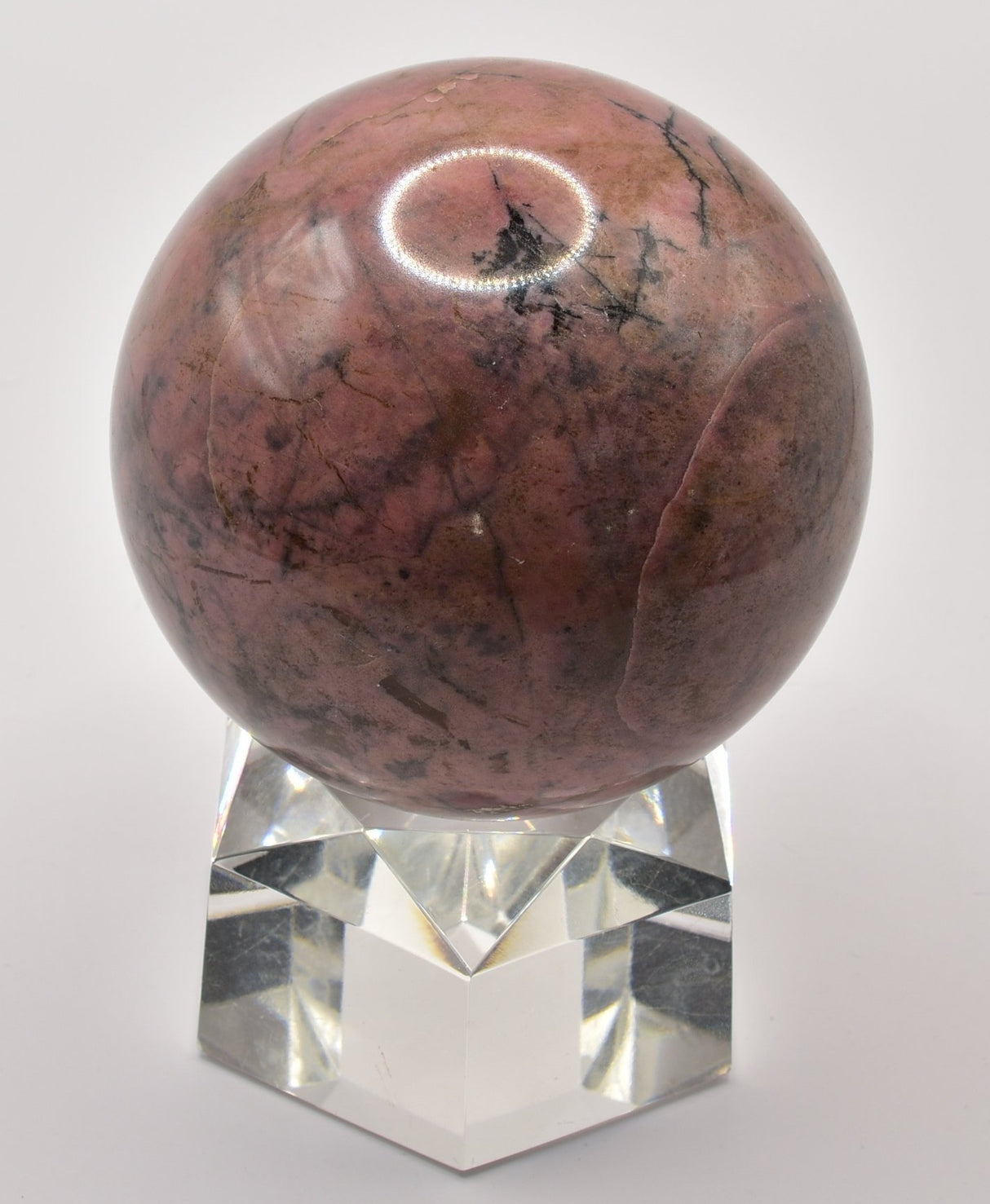 RHODONITE CRYSTAL SPHERE P661