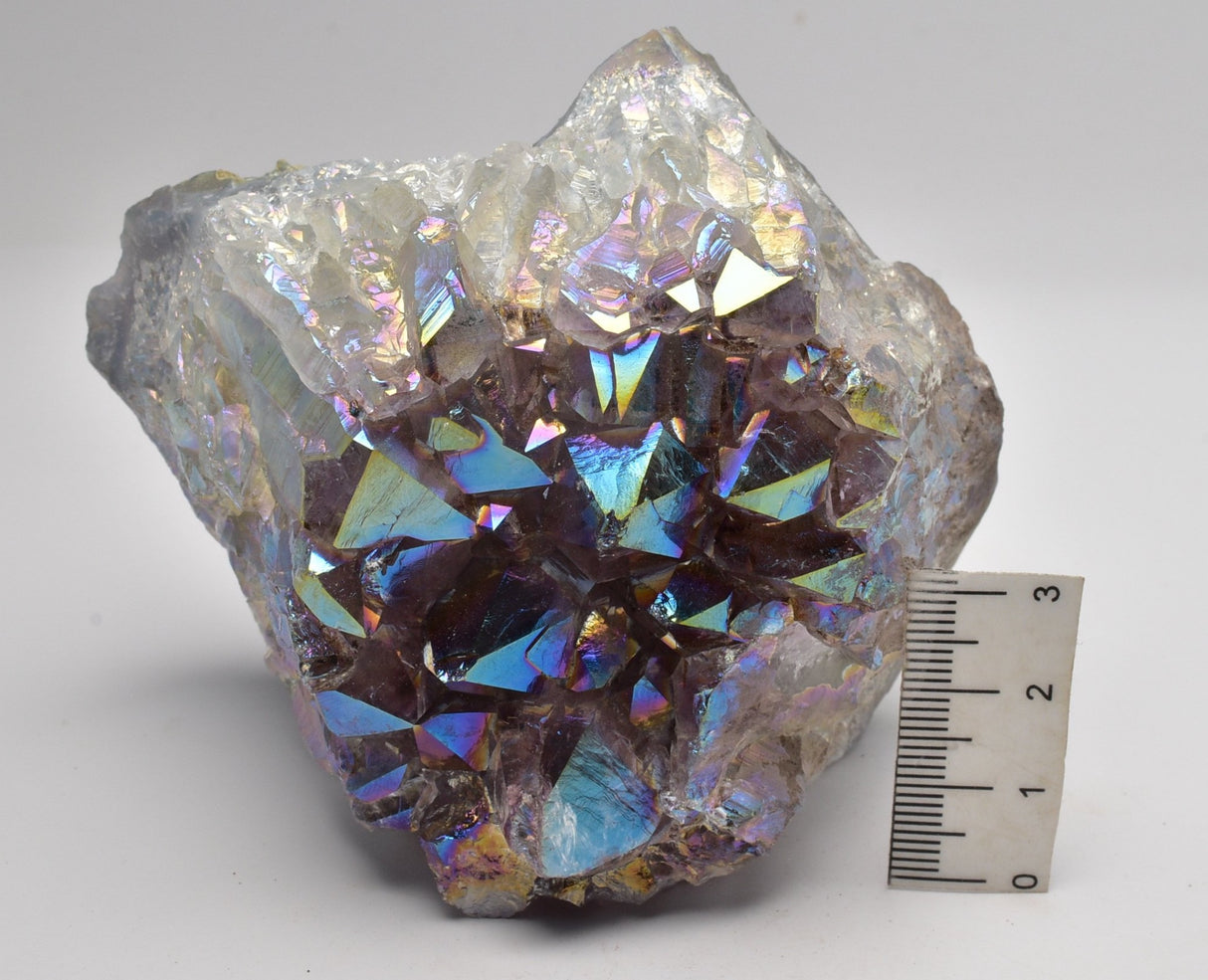 AURA COATED AMETHYST CLUSTER P603