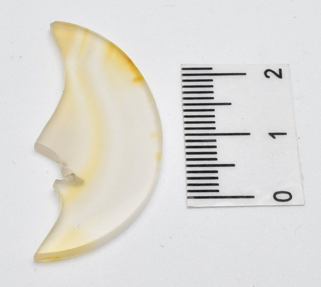 IRIS AGATE MOON CARVING P797
