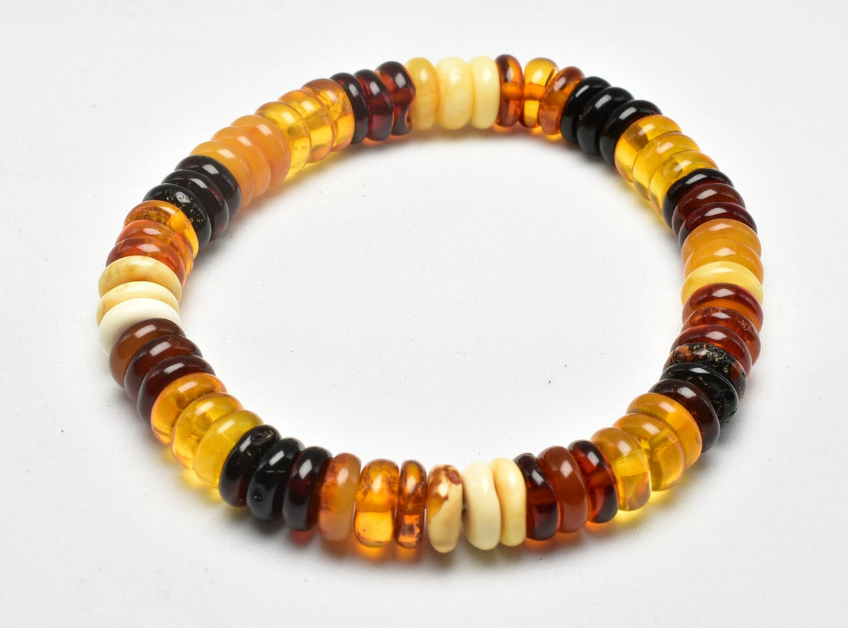 AMBER BEADED BRACELET J101