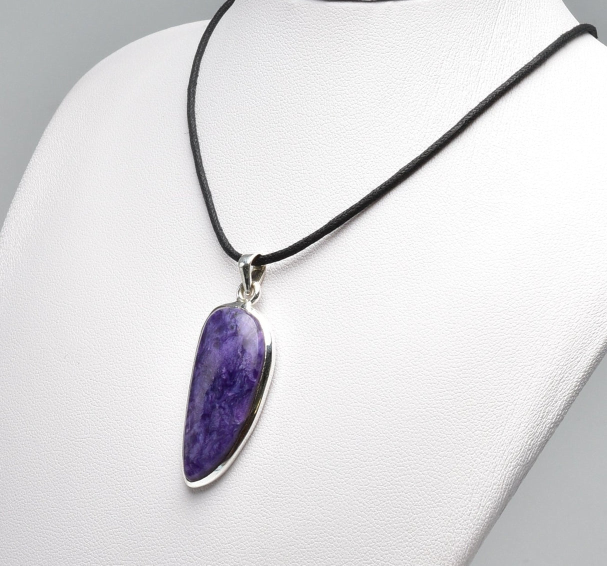 CHAROITE PENDANT set in STERLING SILVER J45