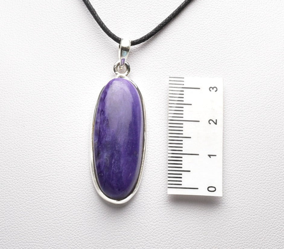 CHAROITE PENDANT set in STERLING SILVER J46