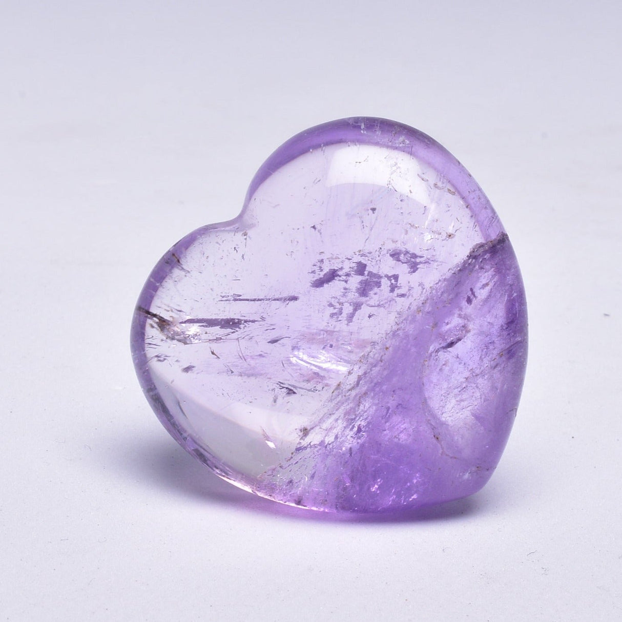 AMETHYST CRYSTAL PUFFY HEART P136
