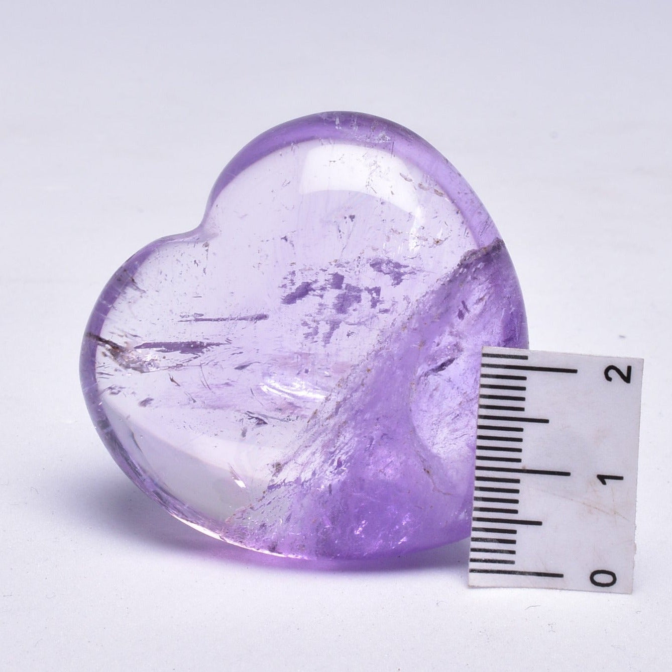 AMETHYST CRYSTAL PUFFY HEART P136