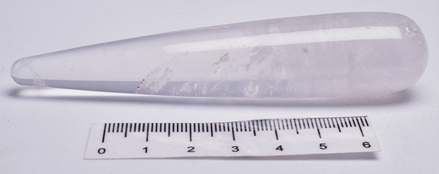 CLEAR QUARTZ MASSAGE WAND 10 CM P35