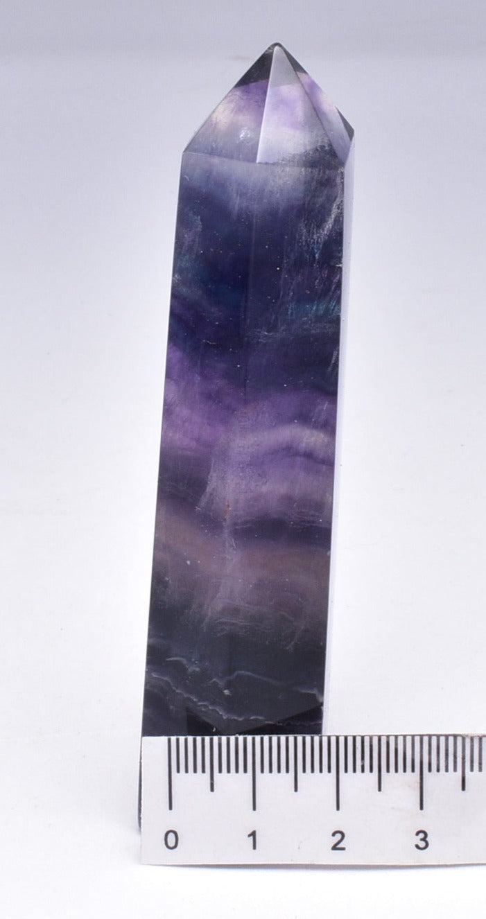 RAINBOW FLUORITE TOWER P677