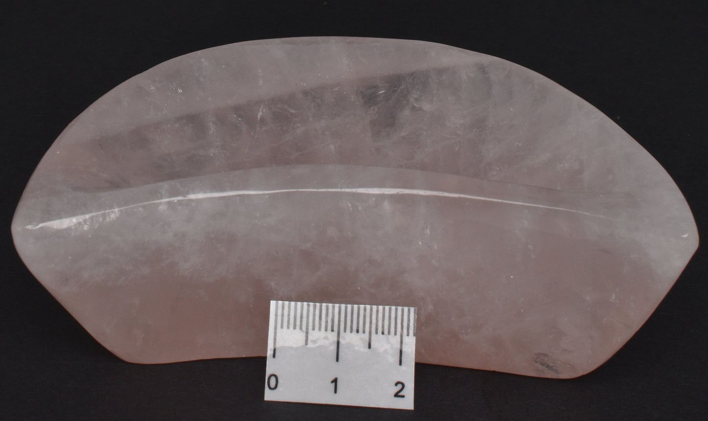 ROSE QUARTZ CRYSTAL MOON SHALLOW DISH P356