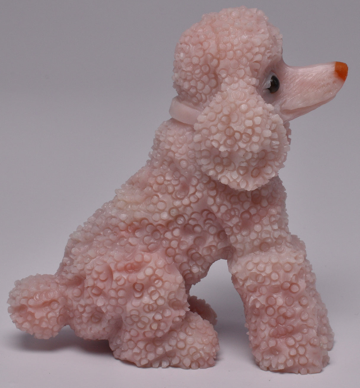 PINK OPAL POODLE CARVING P983