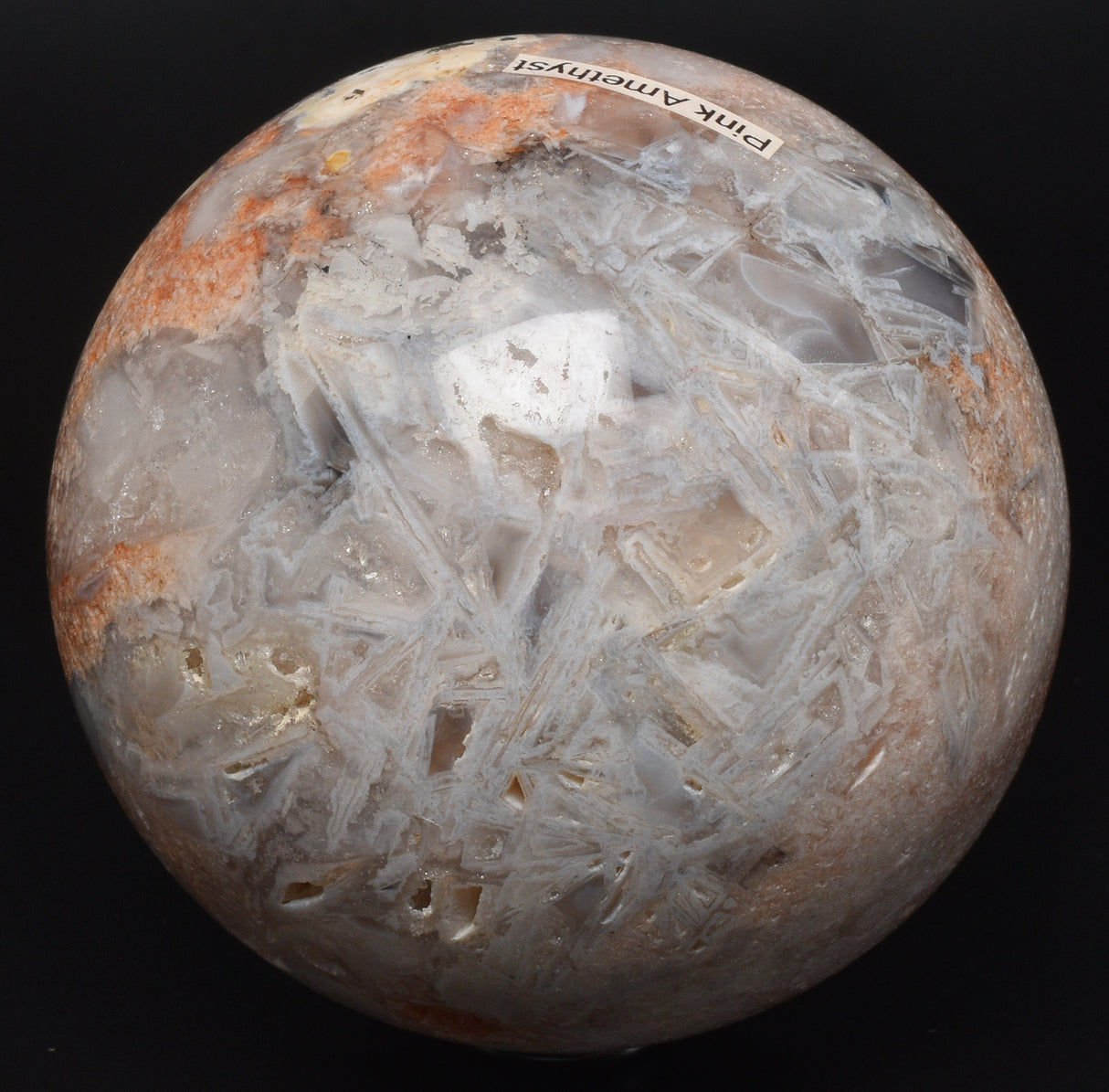 PINK AMETHYST CRYSTAL SPHERE P783