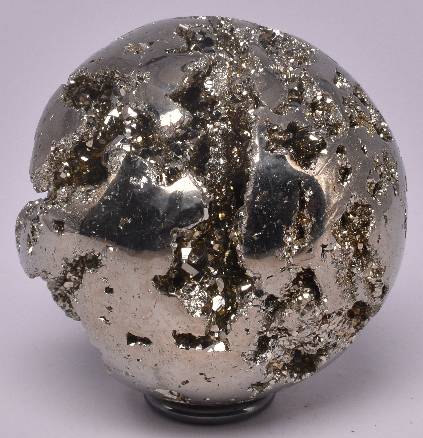 PYRITE CARVED SPHERE P1020