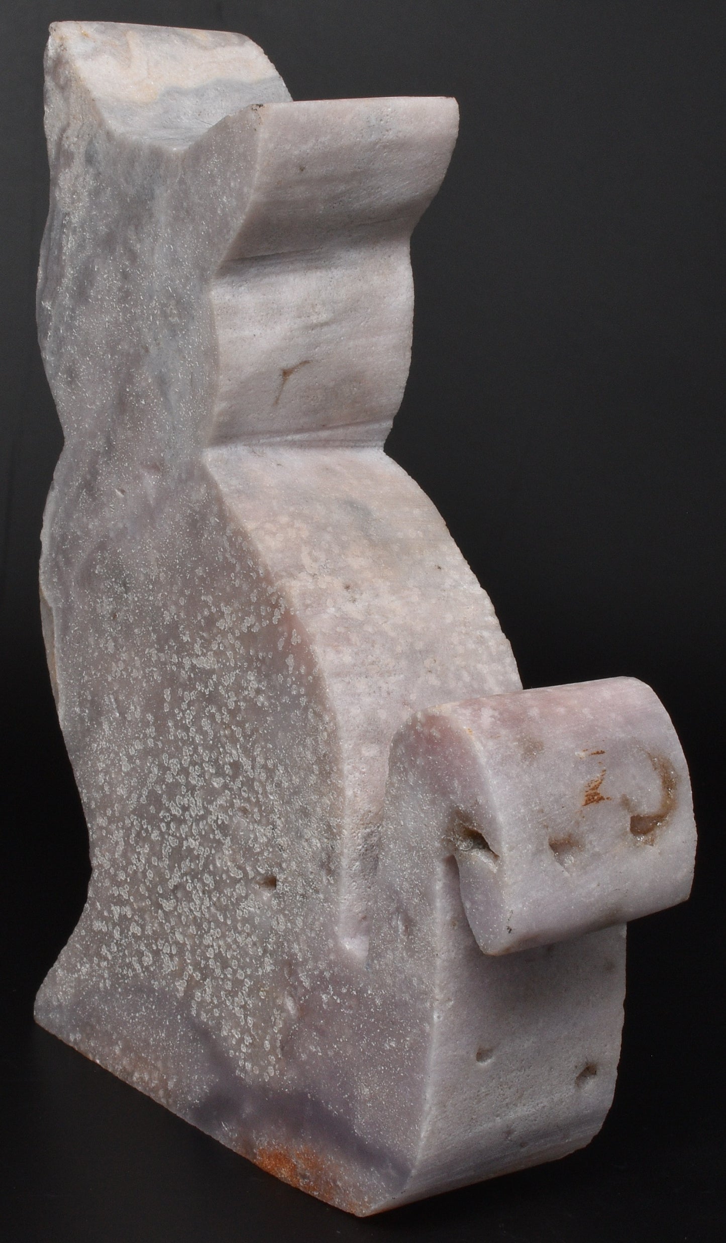 PINK AMETHYST CARVED CAT P361