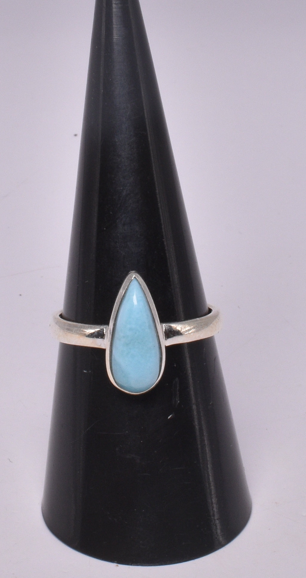 LARIMAR RING set in STERLING SILVER, SIZE O/7.5 J201