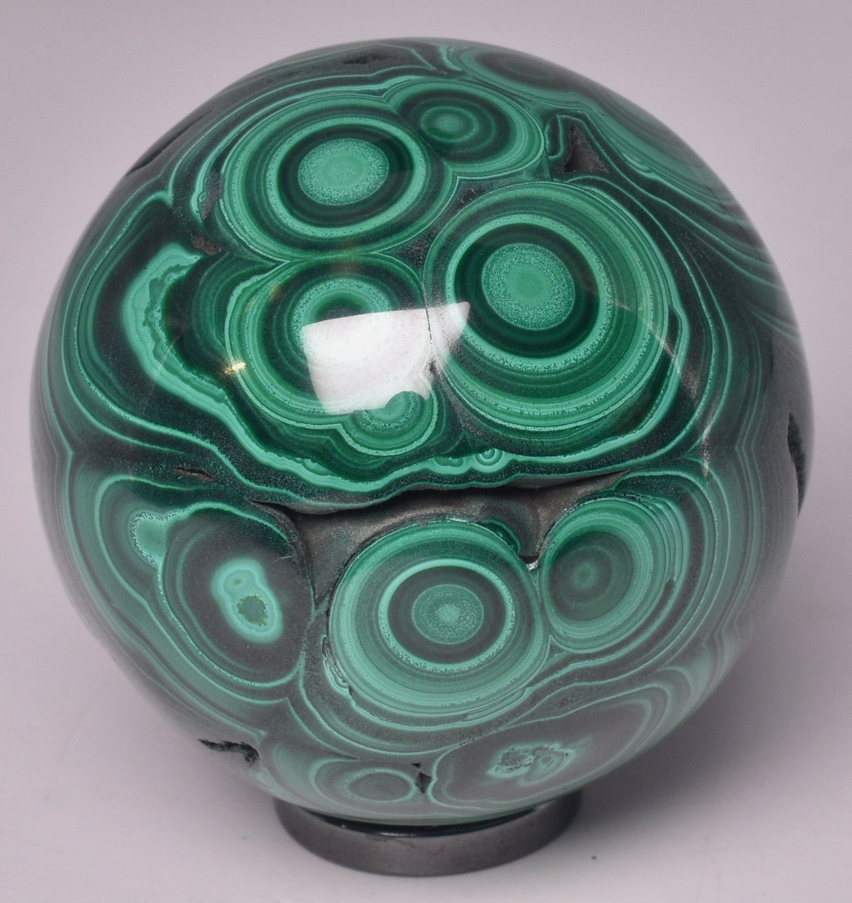 MALACHITE CRYSTAL SPHERE P589