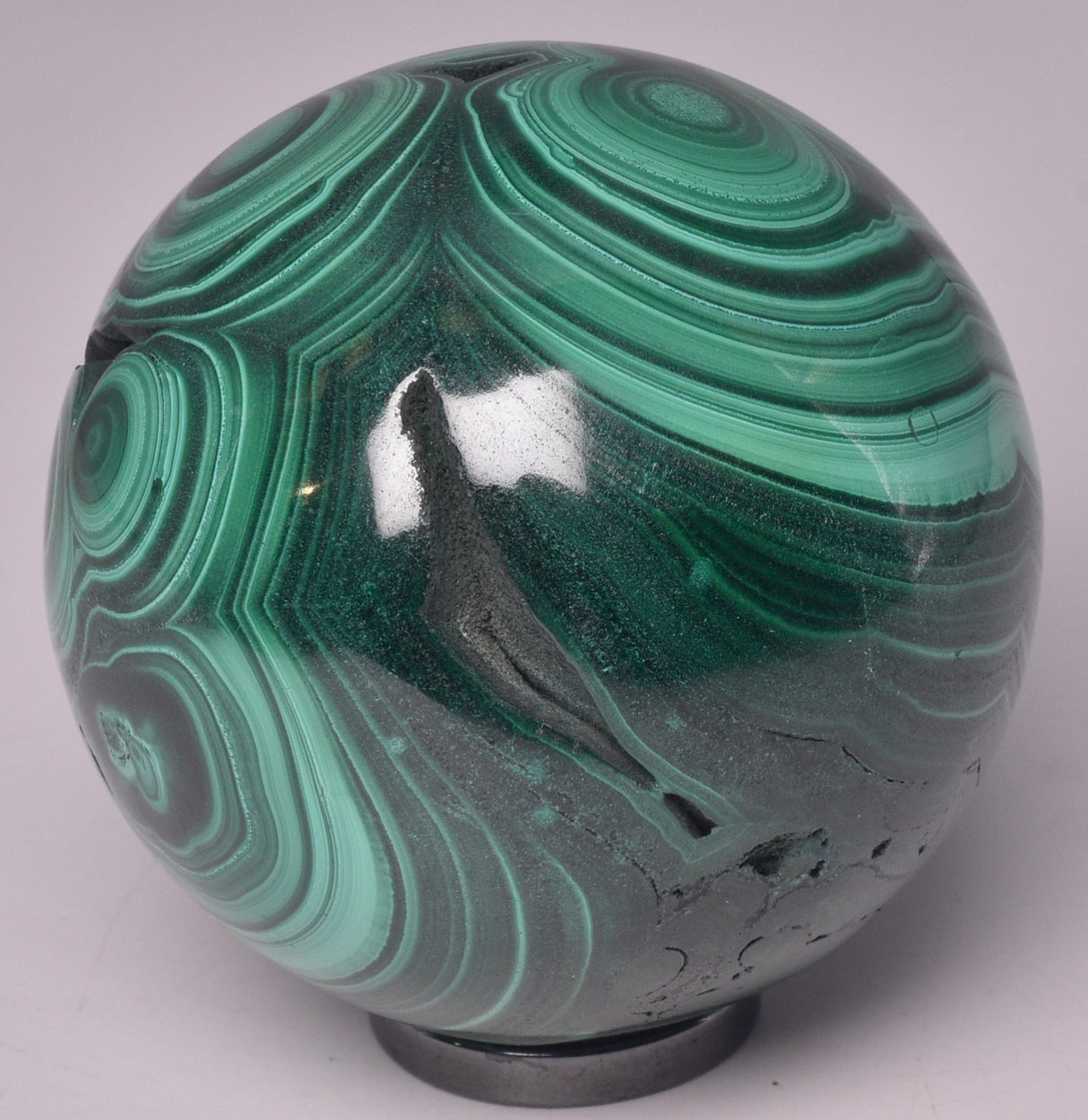 MALACHITE CRYSTAL SPHERE P589