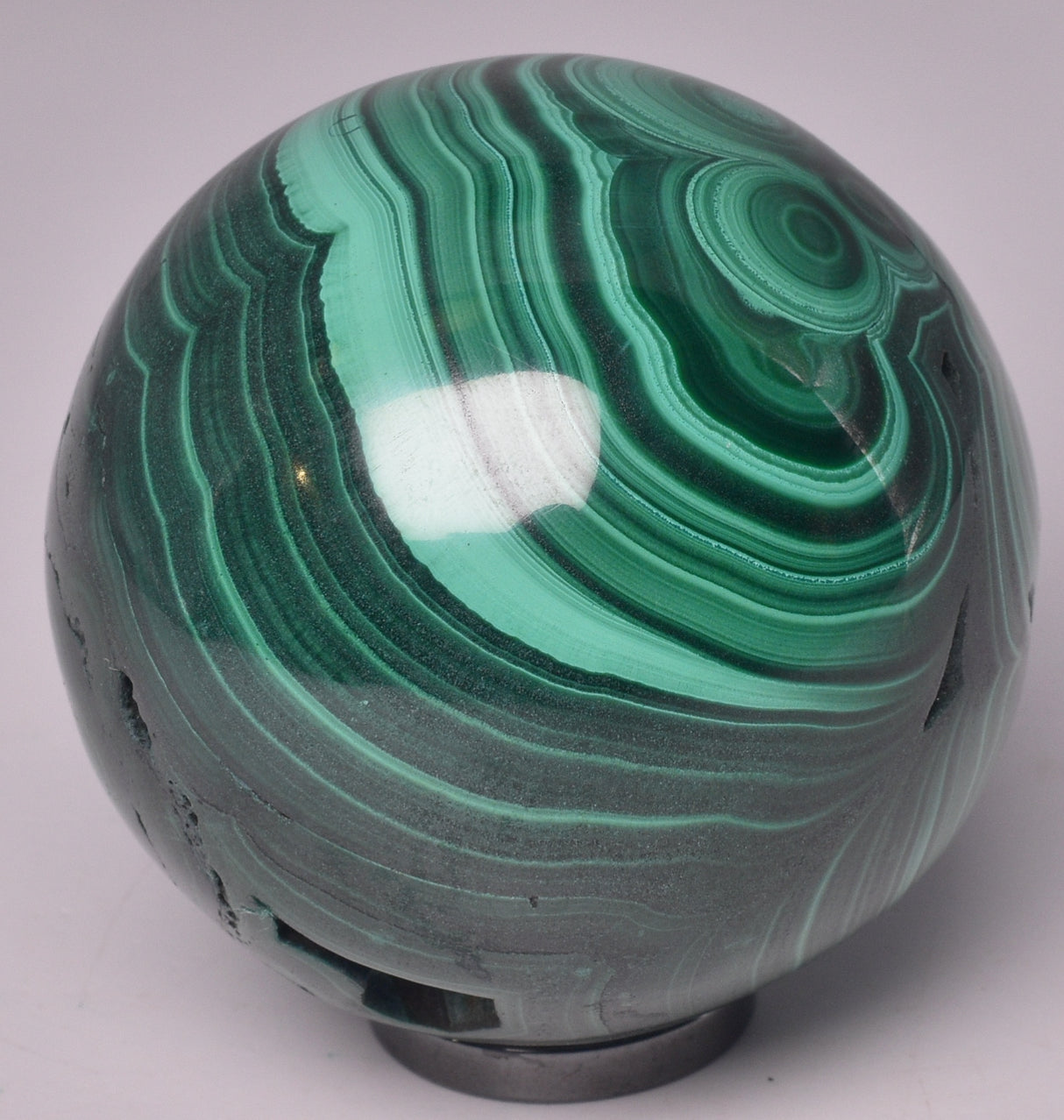 MALACHITE CRYSTAL SPHERE P589
