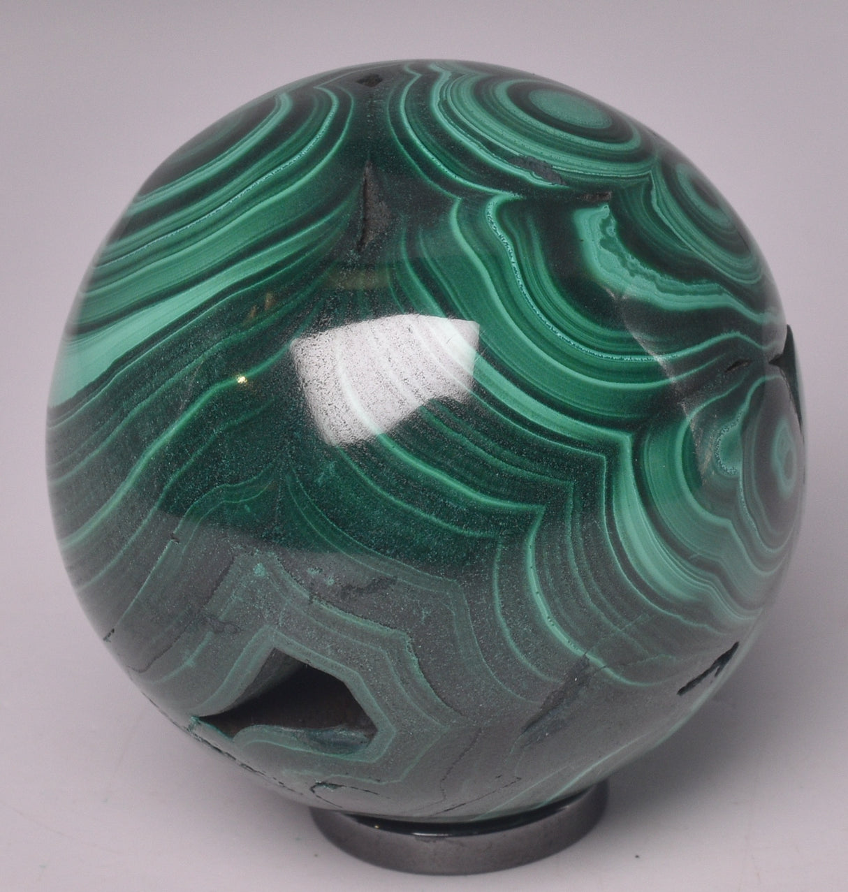 MALACHITE CRYSTAL SPHERE P589