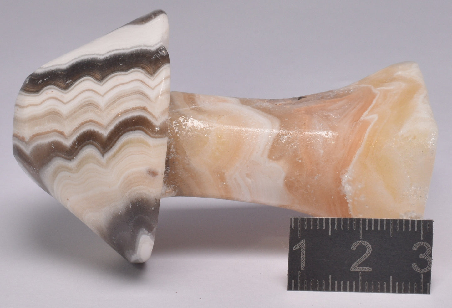 ARAGONITE MUSHROOM CARVING P618