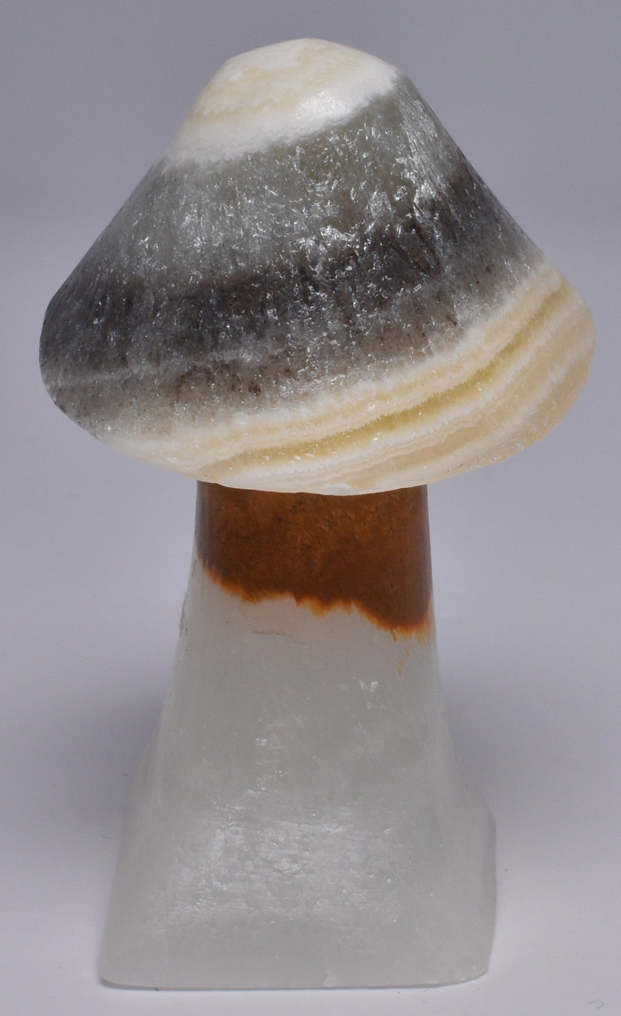 ARAGONITE MUSHROOM CARVING P832
