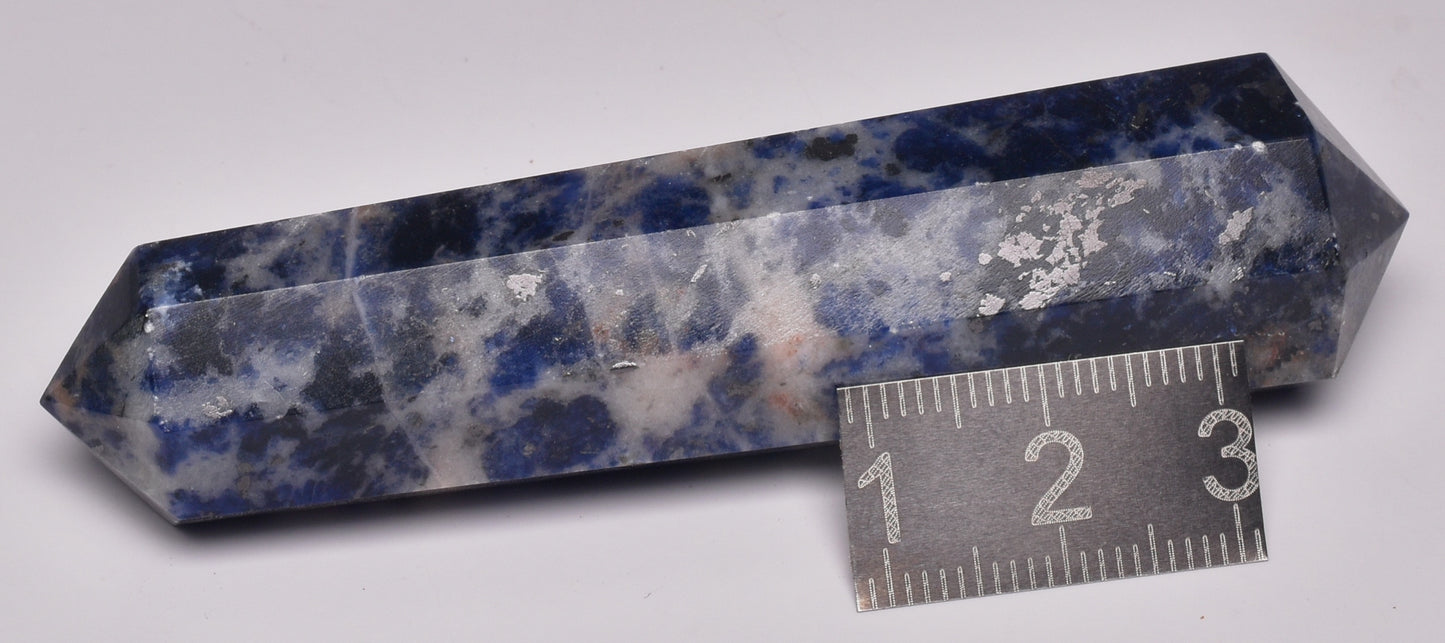 SODALITE DOUBLE POINT WAND P1052