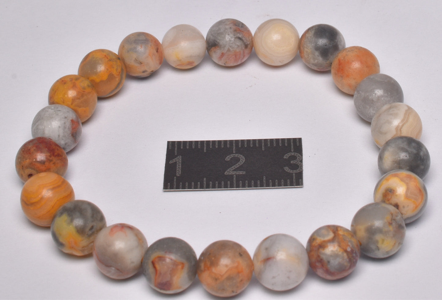 CRAZY LACE AGATE CRYSTAL BRACELET J252