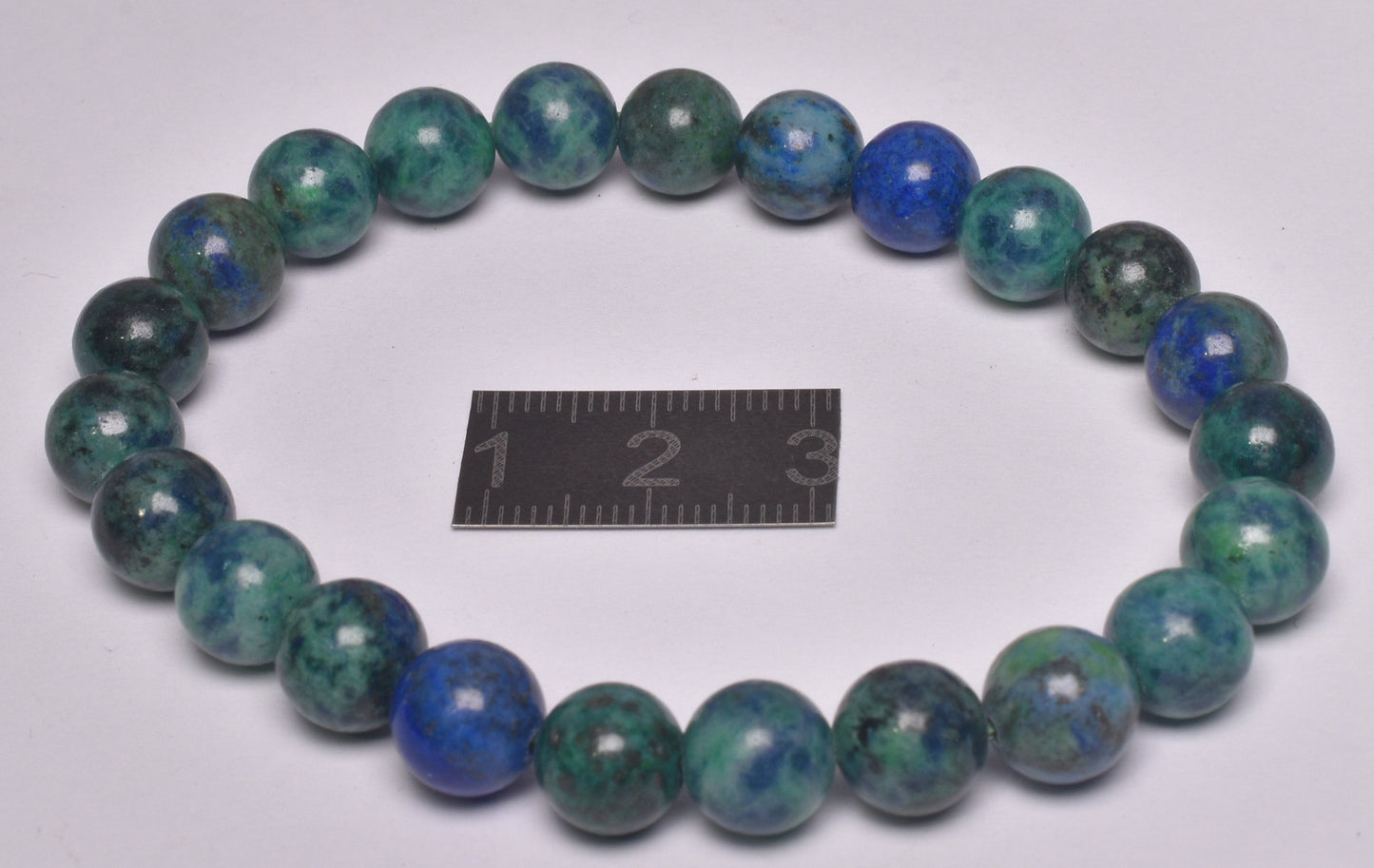 AZURITE POLISHED CRYSTAL BRACELET J263