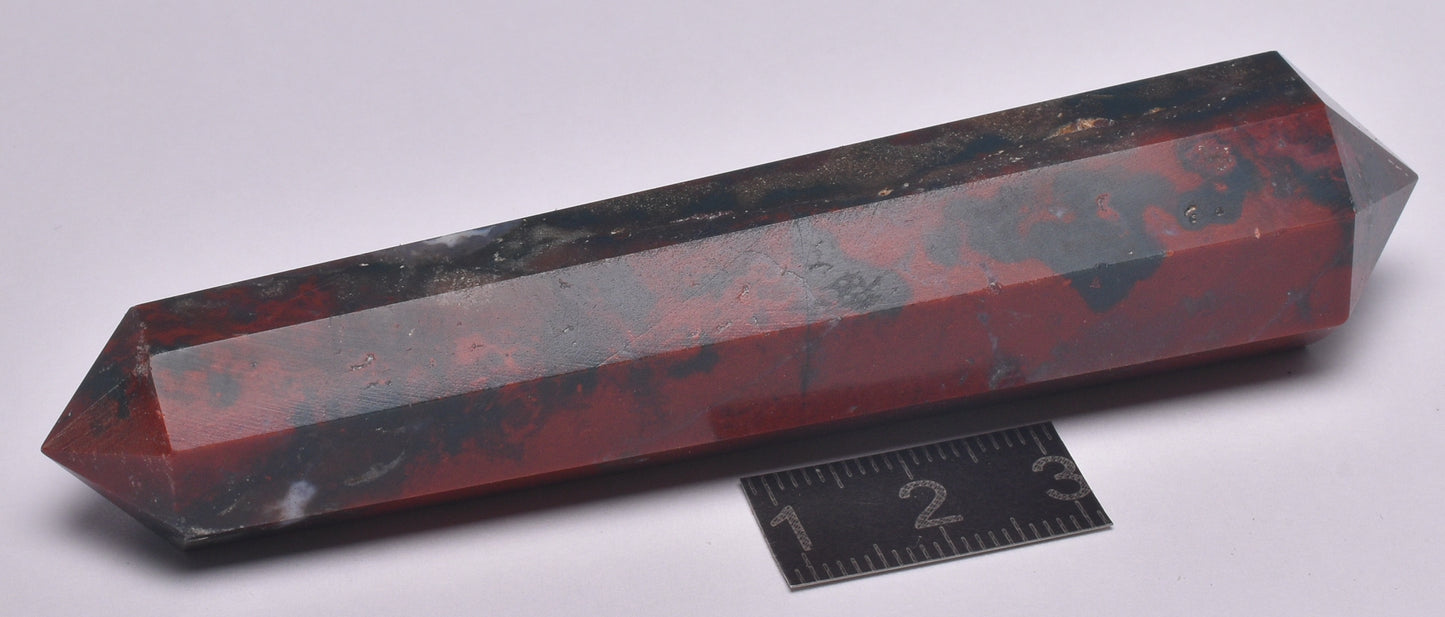BLOODSTONE DOUBLE POINT WAND P139