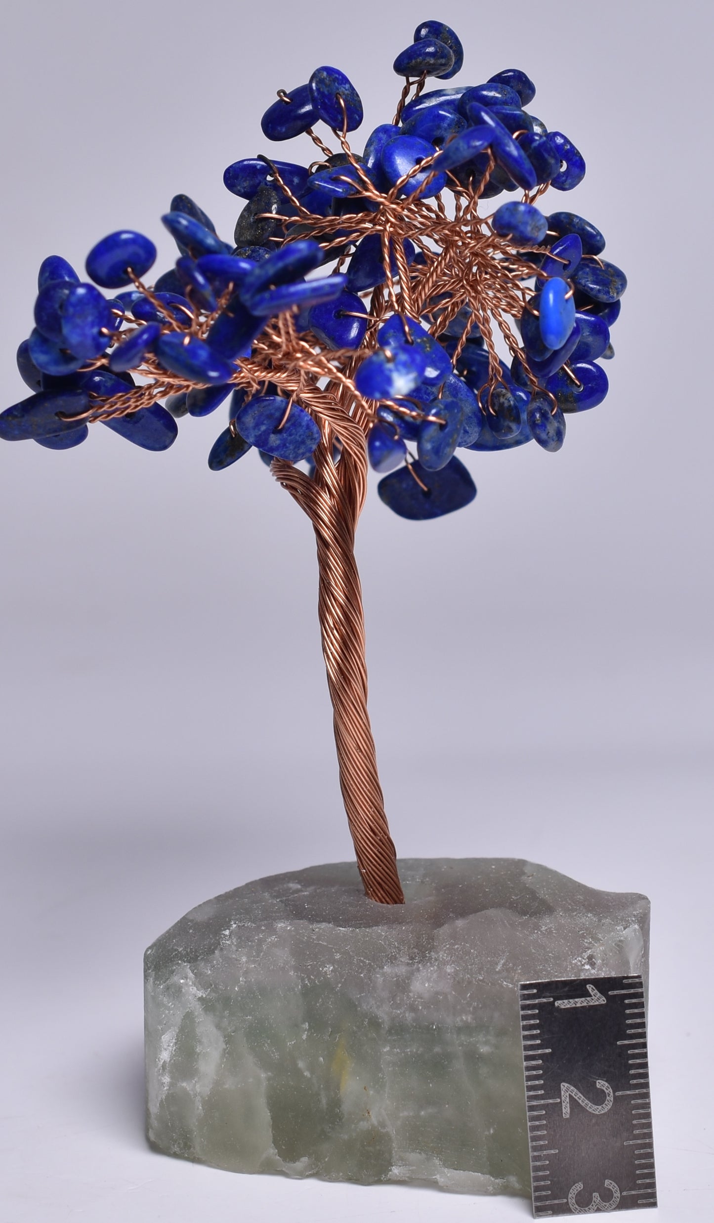 LAPIS LAZULI and FLUORITE CRYSTAL TREE P904