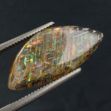 RAINBOW LATTICE SUNSTONE CABOCHON, Australia GLSC01